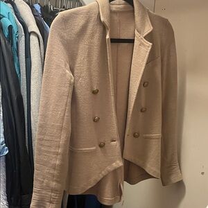 Women's Tan Double-Breasted Jacket Gianna Bianchi
